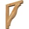 Ekena Millwork Funston Block Rough Sawn Bracket, Western Red Cedar, 4"W x 32"D x 38"H BKT04X32X38FST05RWR - alternate 1